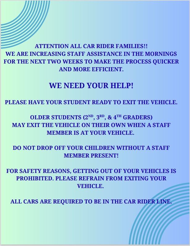 car rider info
